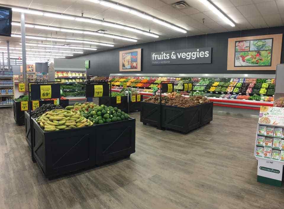 a store filled with lots of luggage