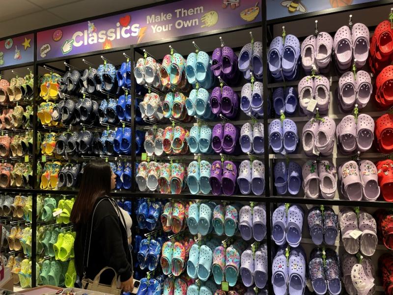 wall of crocs