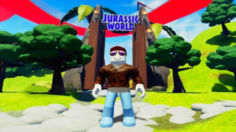 Roblox avatar in Jurassic World