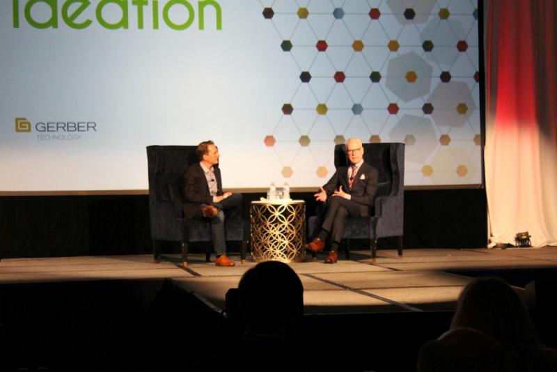 Tim Gunn enthralled the audience of apparel industry professionals at Gerber Technology's annual ideation conference.