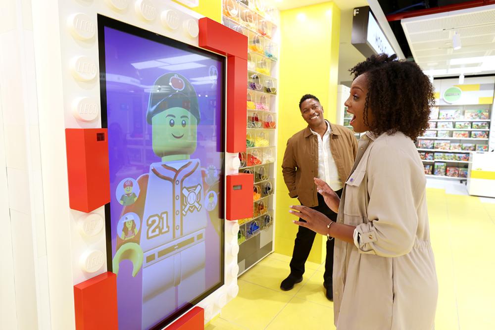 The LEGO Expressions feature will copy a consumer’s actions and facial expressions. 