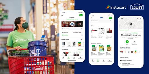 Lowe's partners with Instacart, mobile app