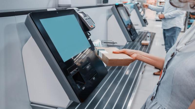 Self-checkout technology at a store