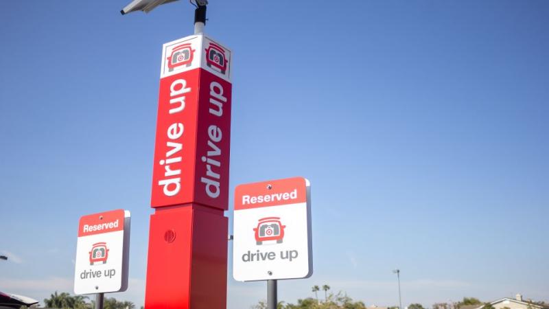 Target drive-up signs