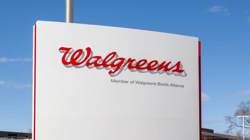 Walgreens logo on store sign