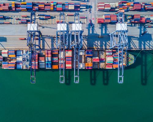 a harbor filled with boats