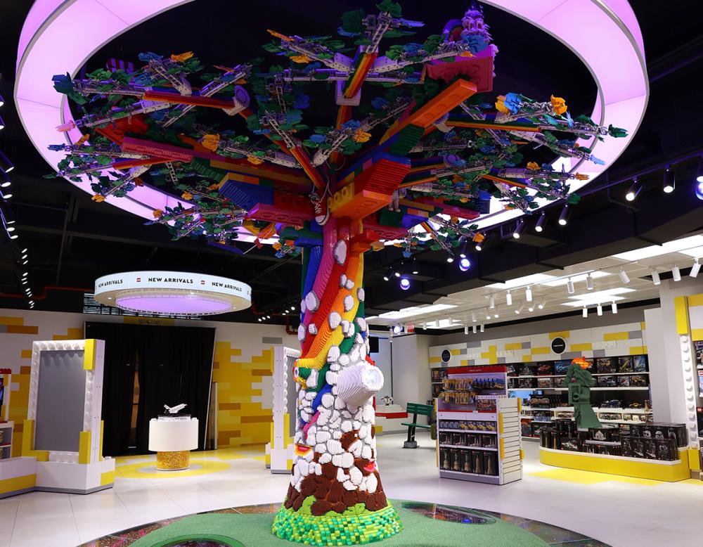 The Tree of Discovery is made of over 880,000 LEGO bricks, and consumers are encouraged to explore it. 