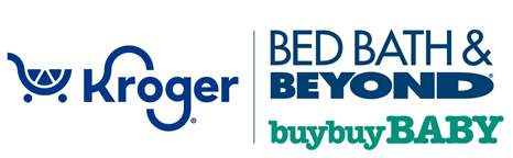 Kroger and Bed Bath & Beyond logos